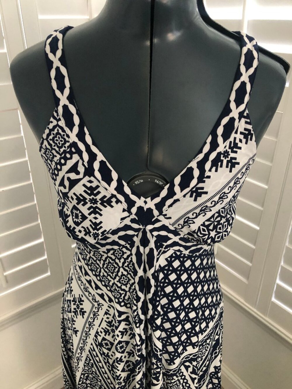 INC International Concepts High Low Stretchy Summer Scarf Style Dress, Size 2 - Picture 4 of 8